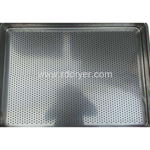 Full perforated oven pan with four sides